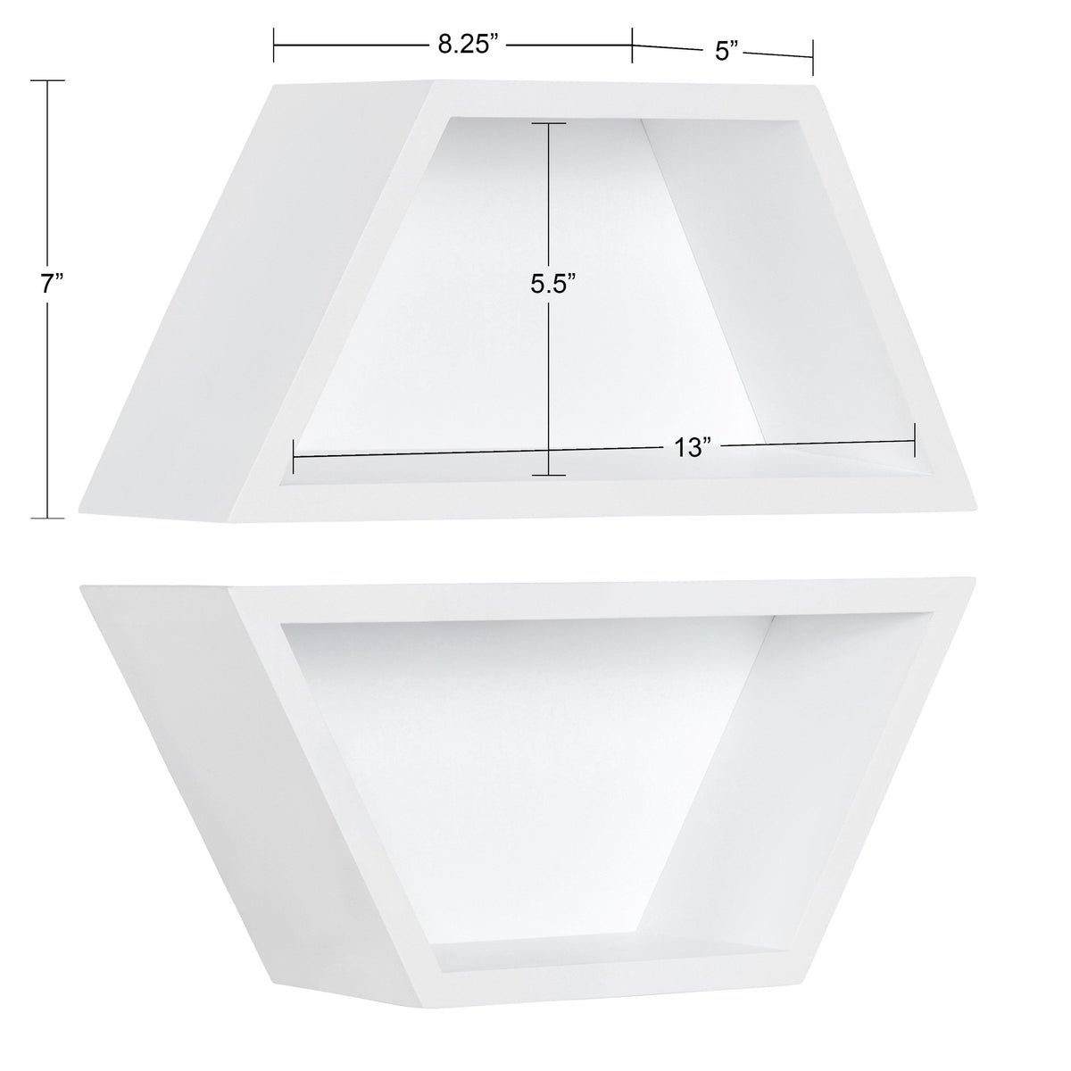 Black Wall Shelf Set of 2 K83037