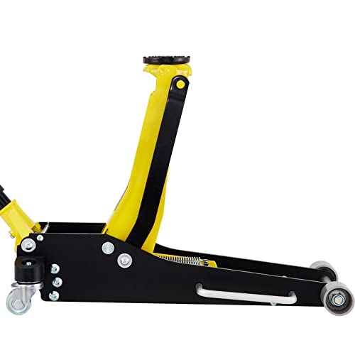 3 Ton Low Profile Aluminum Steel Racing Floor Jack with Dual Pistons Quick Lift Pump B7810