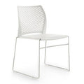 White Sled Base Guest Chair E17947