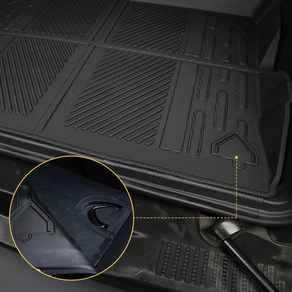 Cargo Liner Pack of 2 Waterproof TPE Rubber Car Mat A9223