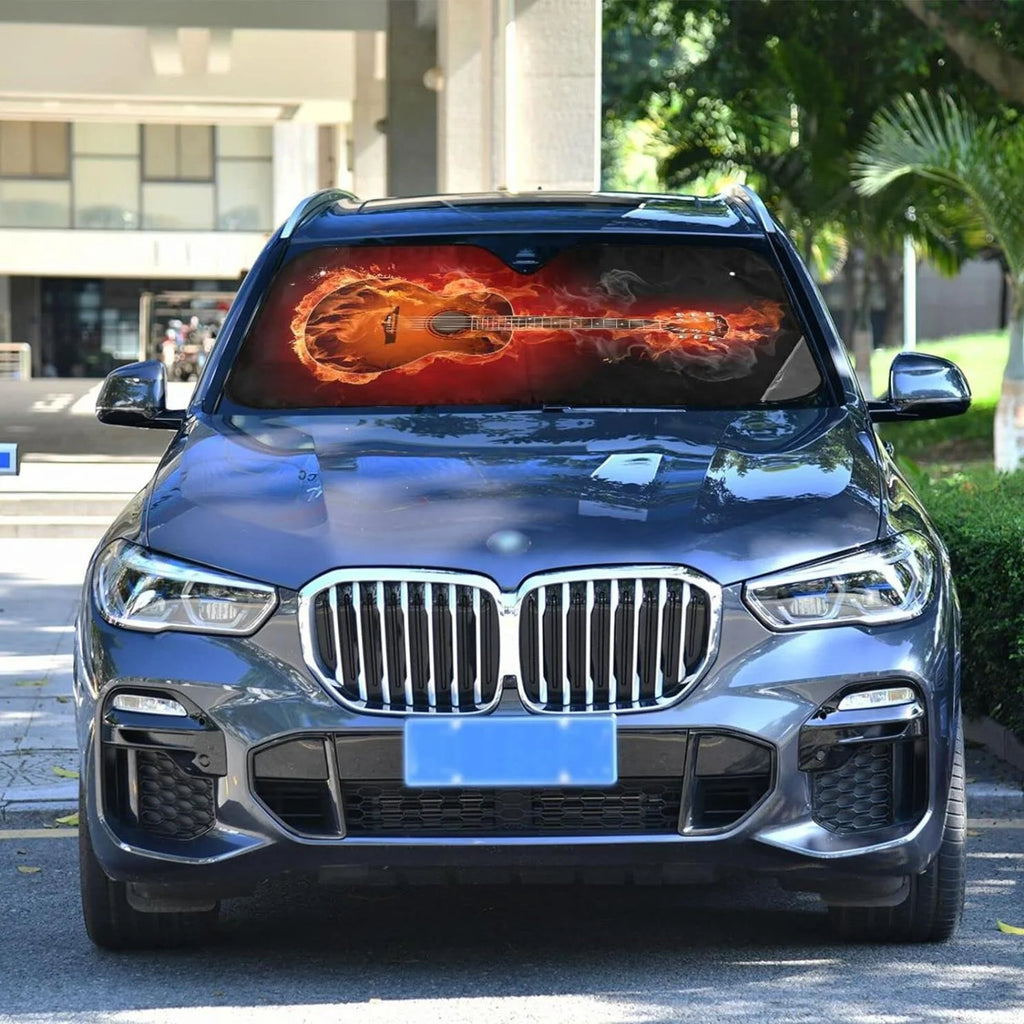 55x27.6in Foldable Car Windshield Sun Shade L233384