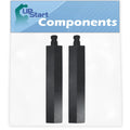 2-Pack BBQ Gas Grill Tube Burner Replacement Parts, Cast Iron Pipe Burners 15 3/4" A143