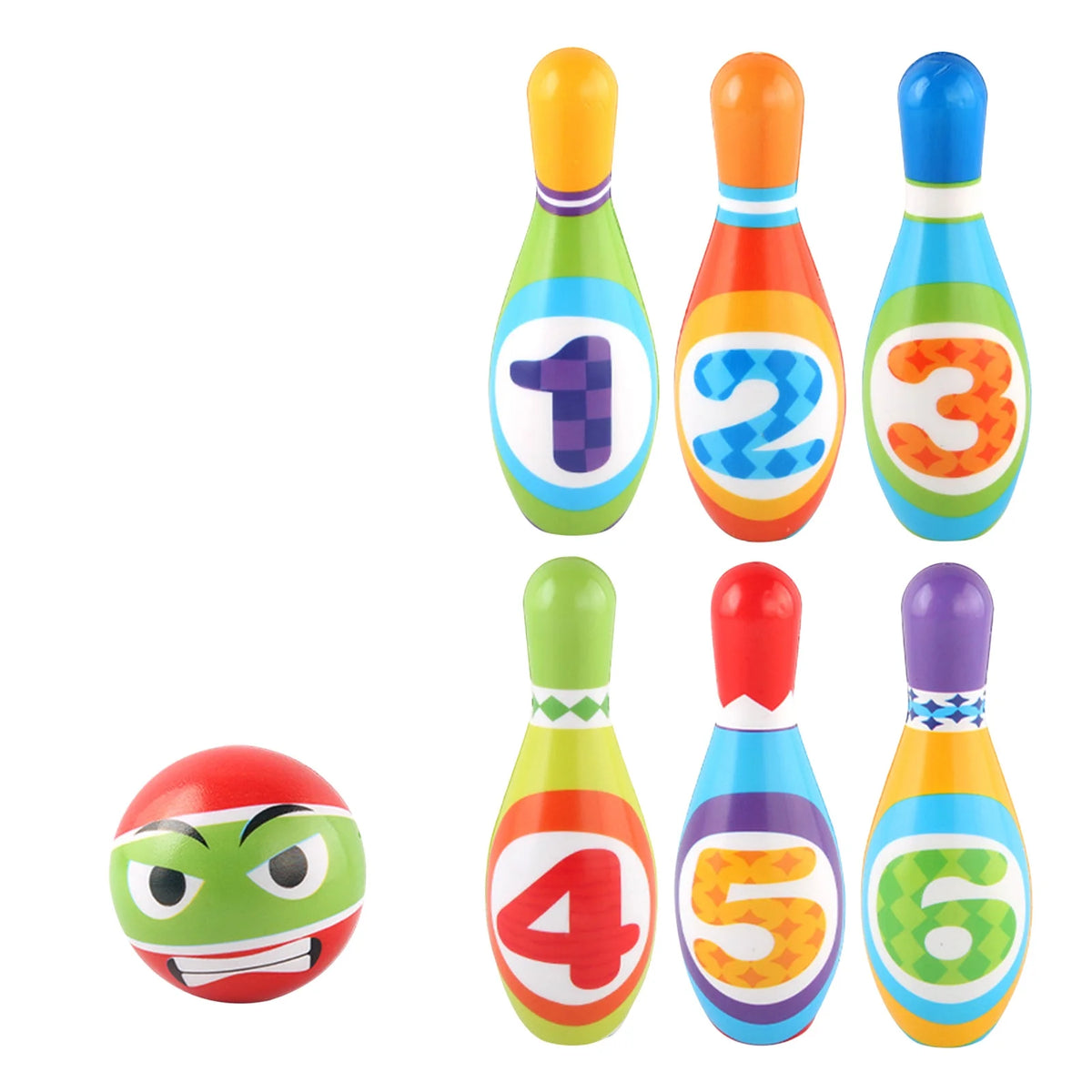 Mini Bowling Game Indoor Outdoor Sports Toy J43992