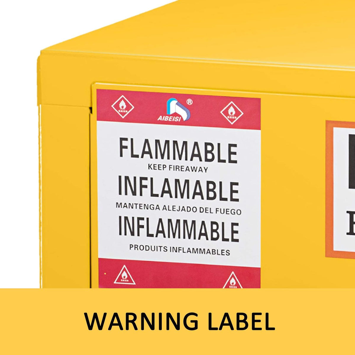 17 x 17 x 22 Galvanized Steel Flammable Storage Cabinet X718258