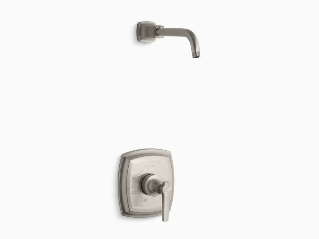 Vibrant Brushed Nickel Shower Valve Trim with Lever Handle W88547