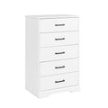 Black 5 Drawer Chest of Drawers U6365