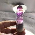 Fluorite Quartz Crystal Obelisk Wand Point 1.8~2.4" 50g~85g B796