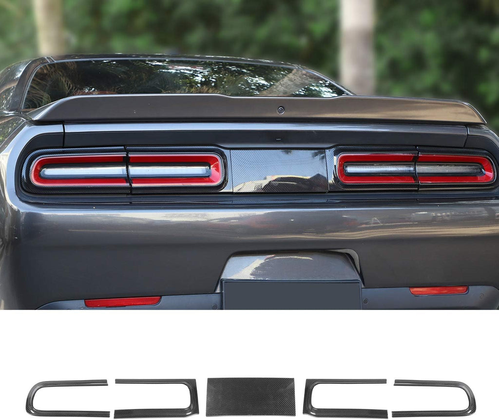 Carbon Fiber Grain Taillight Cover Trim Accessories Pack of 2 C70219