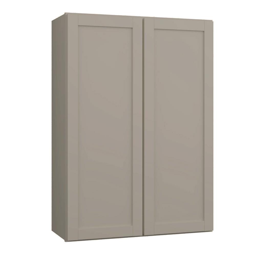 Sterling Gray Finish Laminate Shaker Wall Kitchen Cabinet 30 in. x 42 in. x 12 in. H1859