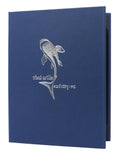 Casebound Menu 4 x 14 Dark Blue Plush Q96852
