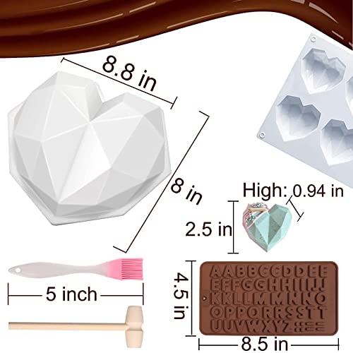 2.5 Inch Silicone Hot Chocolate Bomb Mold 3 Pack with Brush and Spatula F25646