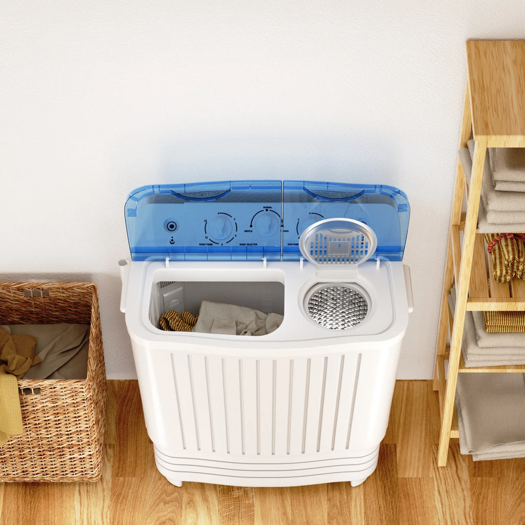 Blue 2.33 cu.ft. Portable Washer & Dryer Combo Washing Machine Q782078