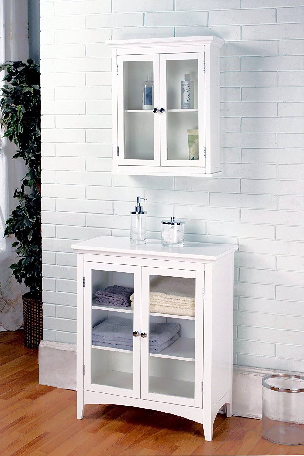 Wall Cabinet with 2 Doors, White I8162