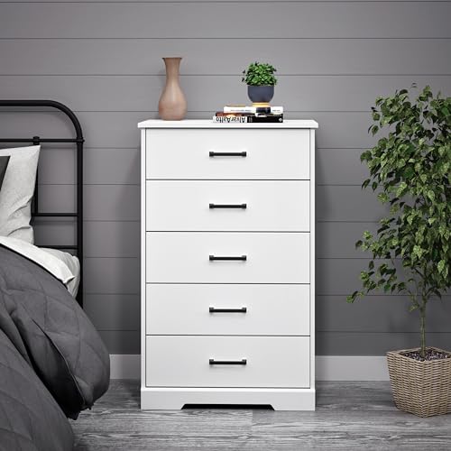 Black 5 Drawer Chest of Drawers U6365