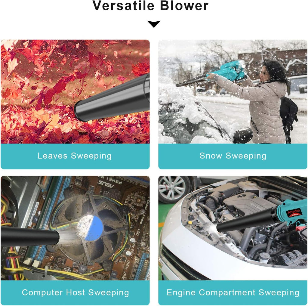 Cordless 2-in-1 Electric Handheld Leaf Blower with 2 Pack 18V 2.0 Ah Lithium Battery V424131