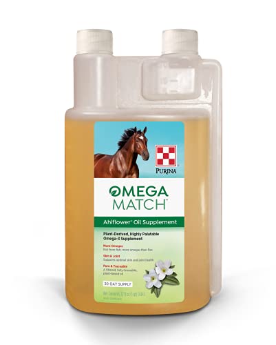 Ahiflower Oil Horse Supplement 32 Ounce Bottle Q223