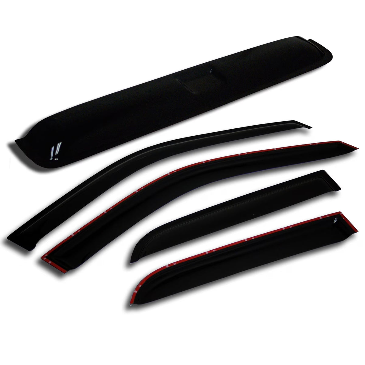 Window Visor and Sunroof Type 2 Outside Mount 5 Pcs Set Y8316