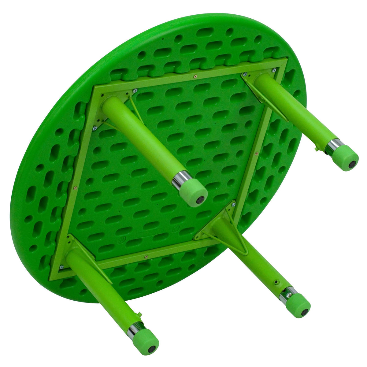 Green Plastic Height Adjustable Activity Table Set with 2 Chairs A4150
