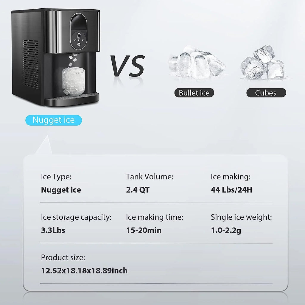Black Countertop Nugget Ice Maker M2607