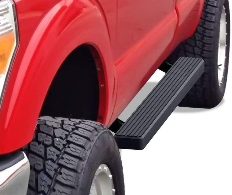 Black 4 Running Board Side Step Aluminum Q203