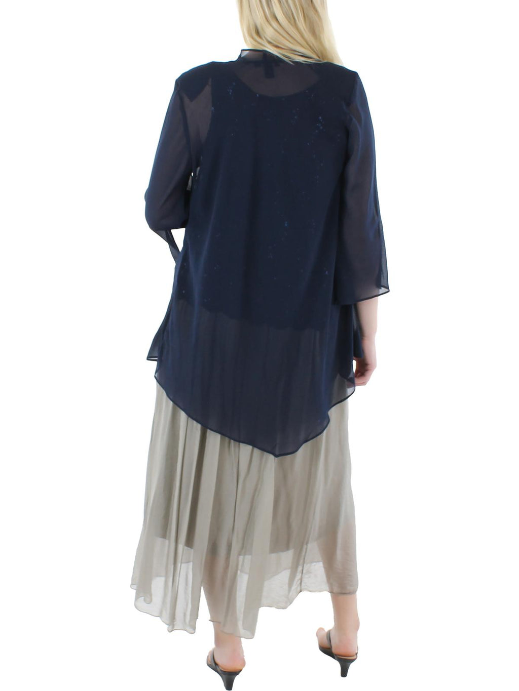 Chiffon 2PC Duster Blazer D66672