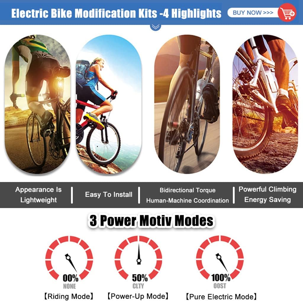 Electric Bicycle Conversion Kit 36V/48V 250W/350W/500W Rear Wheel Z207