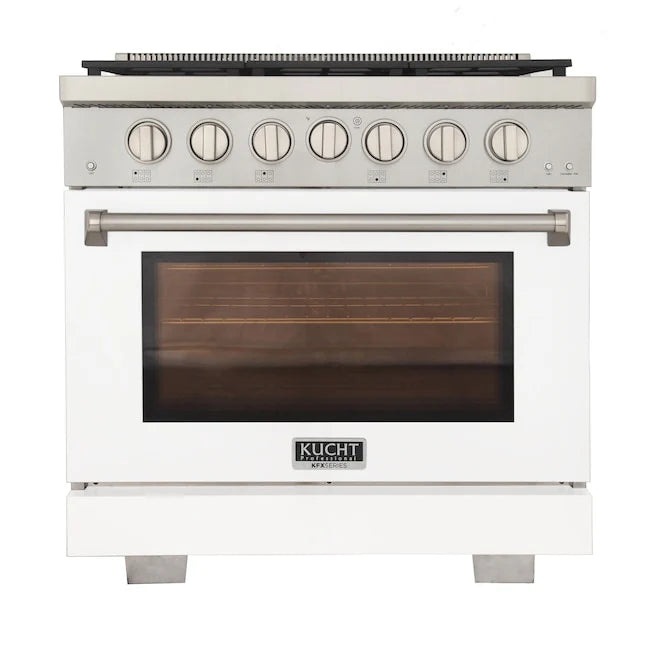 White Natural Gas Range V926