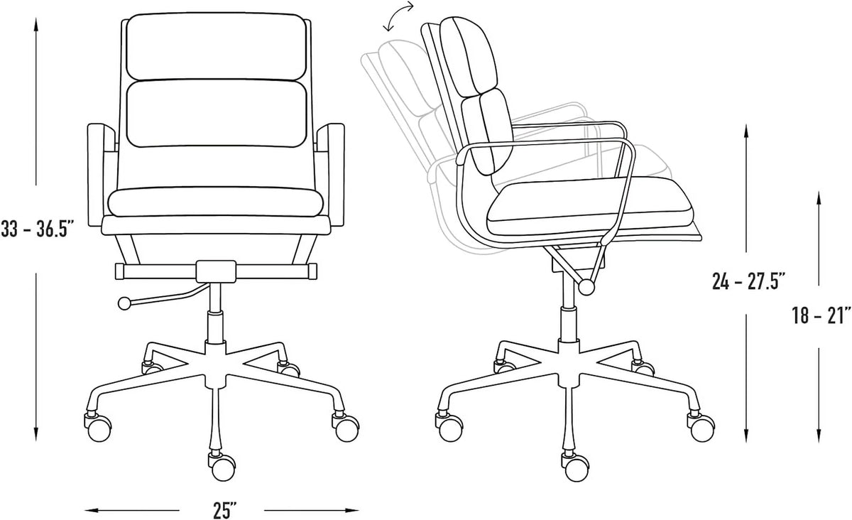 Dark Blue Cotton Fabric Office Chair with Arm Rest Y54359