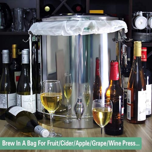Extra Large Reusable 2 Pack 250 Micron Fine Mesh Brew Bags W928203