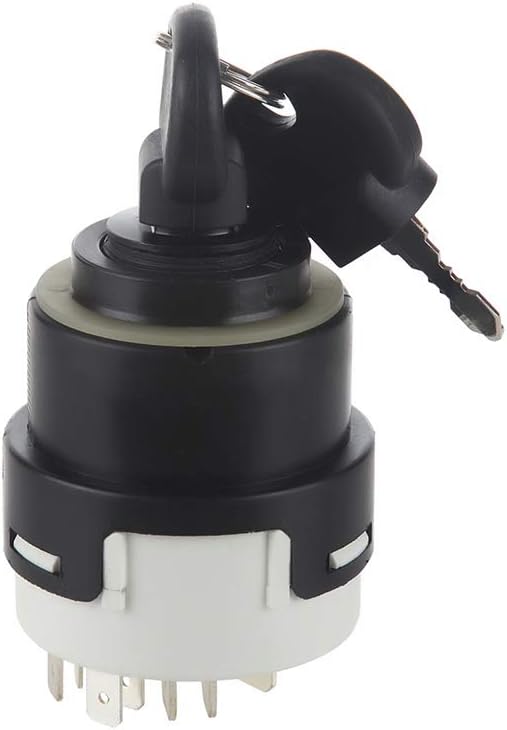 JCB Ignition Switch with 4 Position 9 Terminal 2 Keys I16223