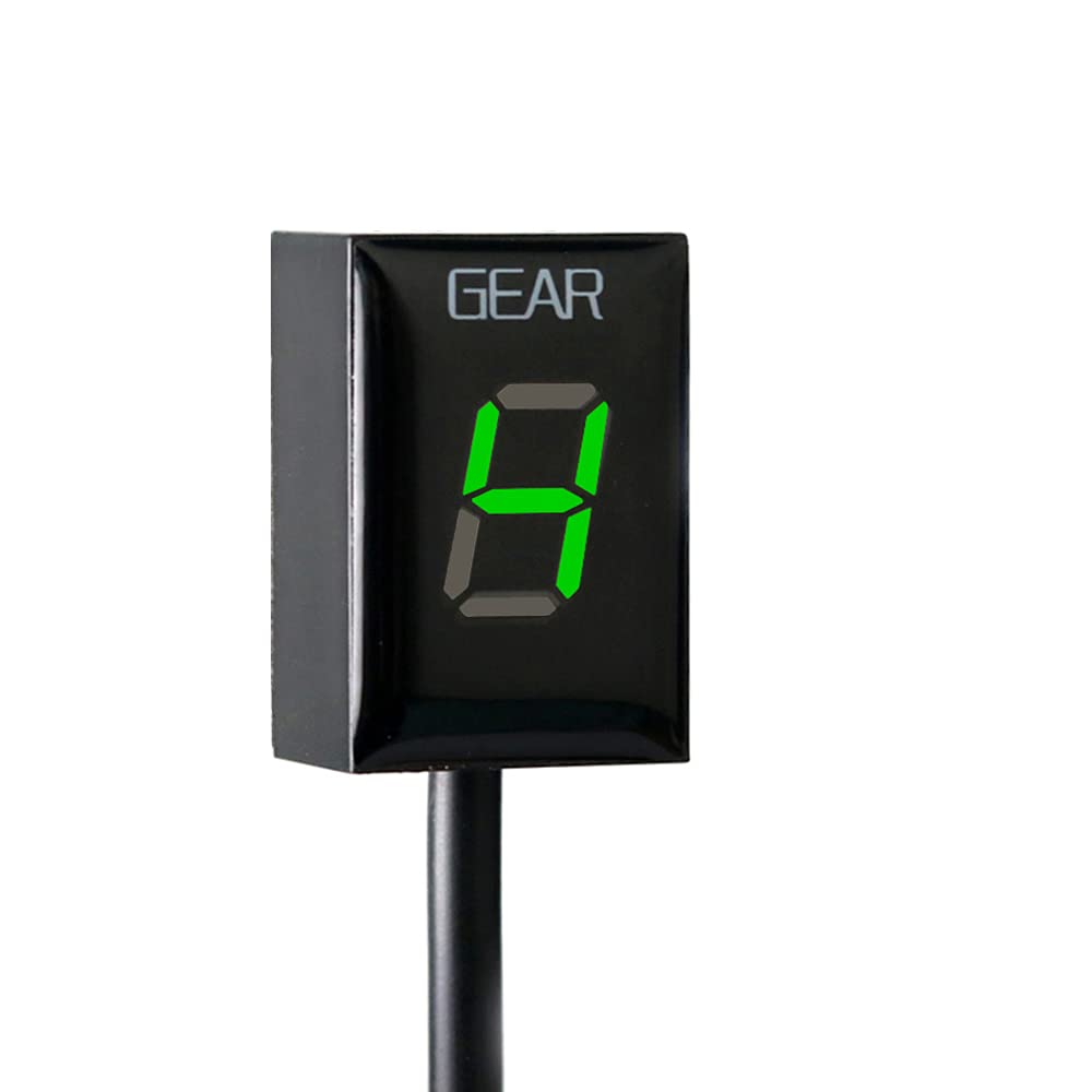 Motorcycle Gear Indicator 1-6 Level LED Display Waterproof (White) Z900