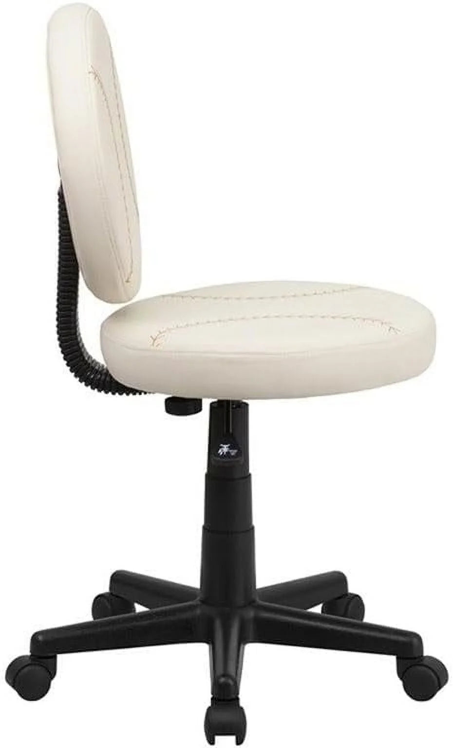 Cream Vinyl Swivel Office Task Chair L213669
