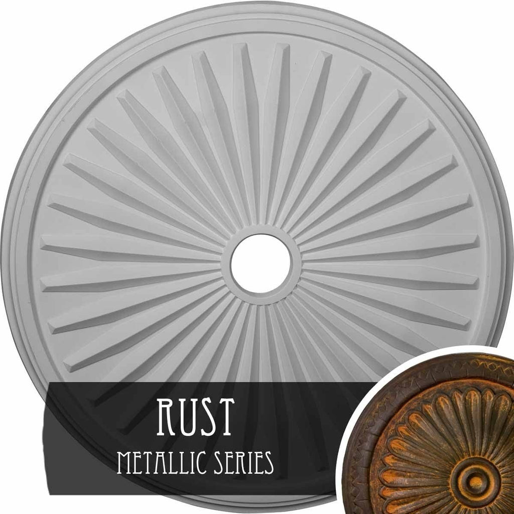 Rust Hand-Painted Ceiling Medallion F4668