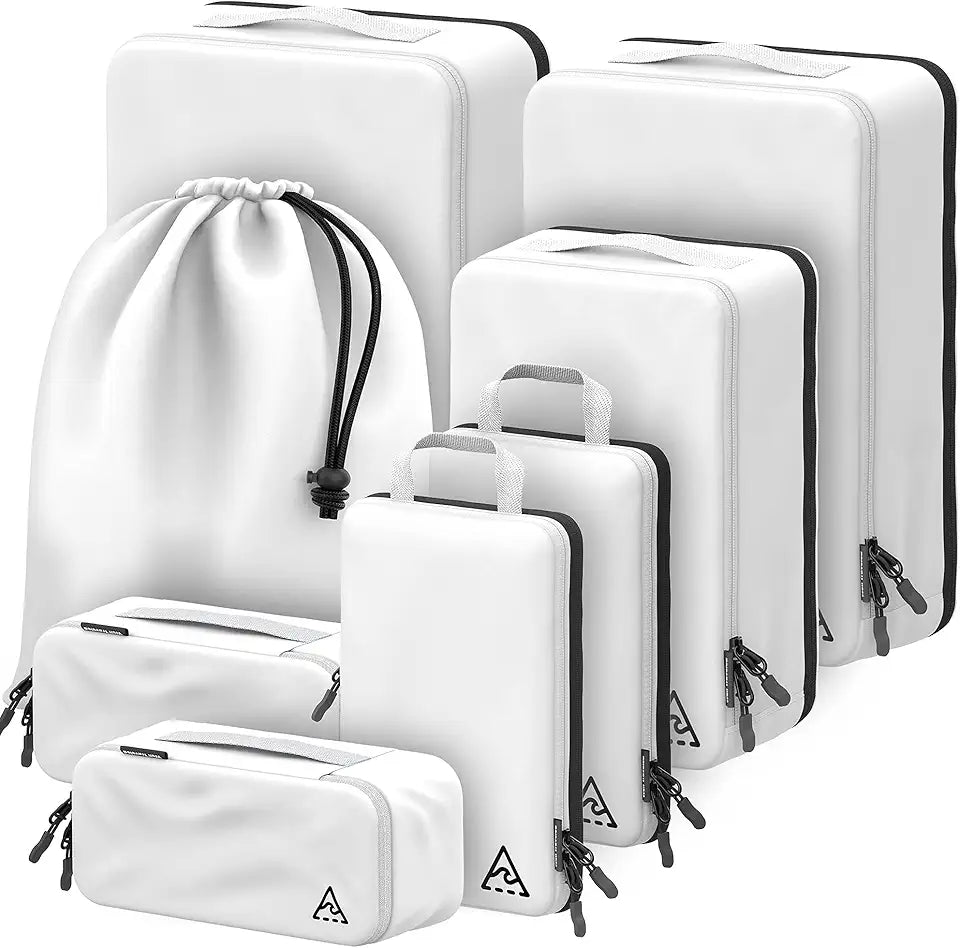8 Set Compression Packing Cubes Travel P977