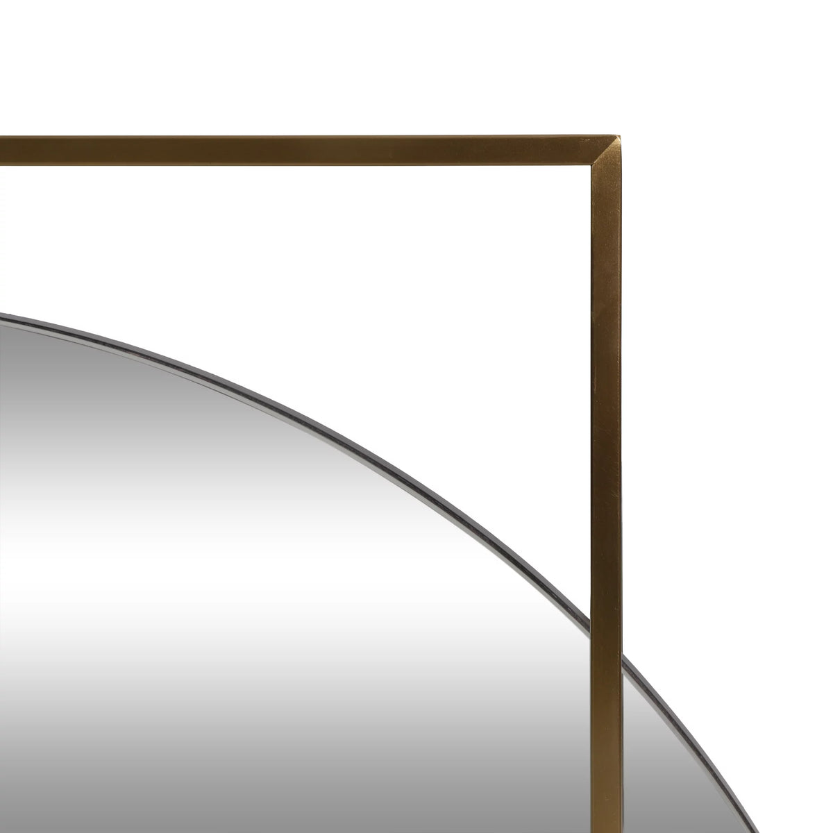 Wall Mirror, Brushed Brass A946