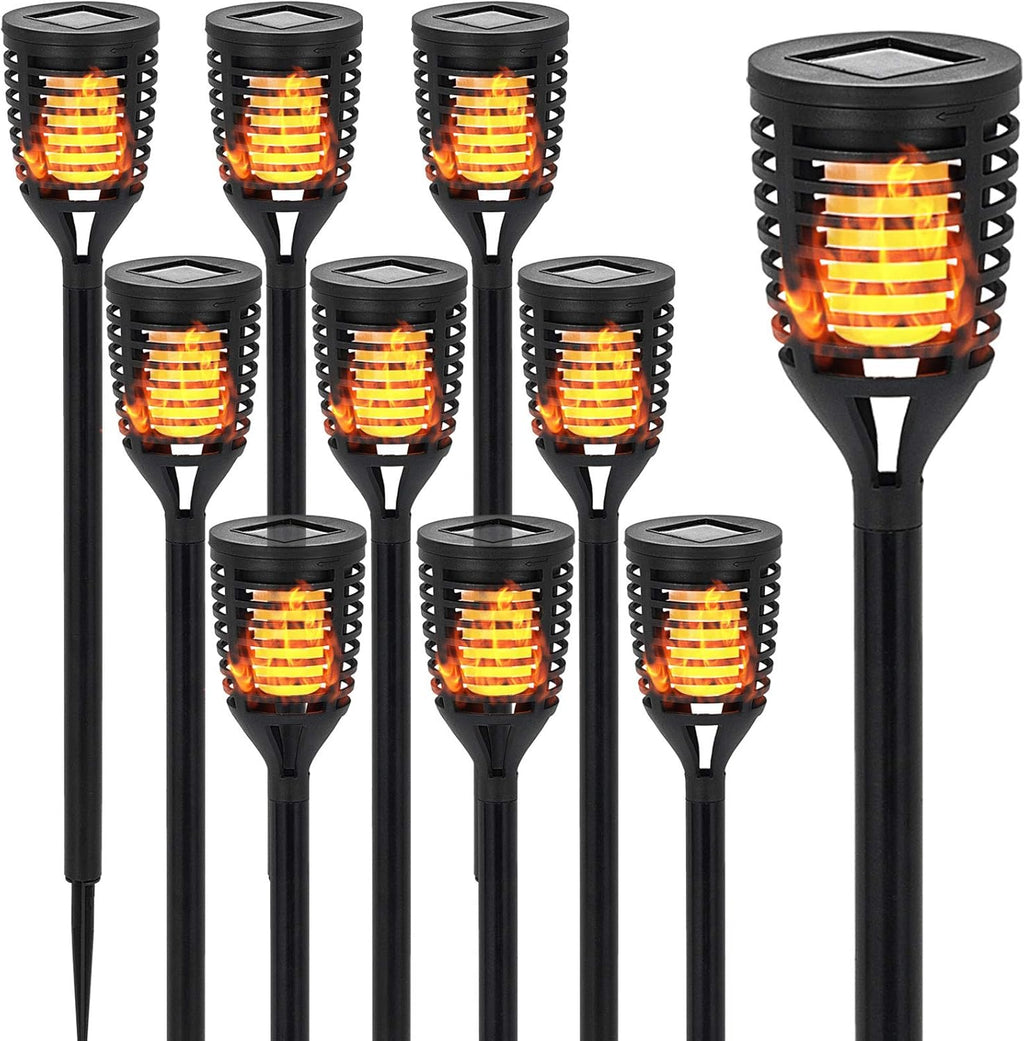 12PK Mini Solar Tiki Torches I3807