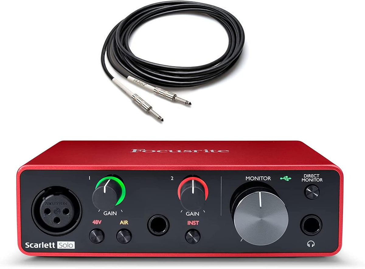 USB Audio Interface with Guitar Cable T61887