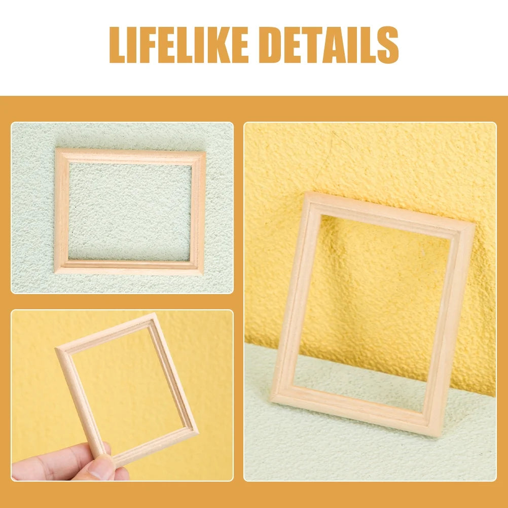6 Pcs Wood Dollhouse Furniture Kit D3012