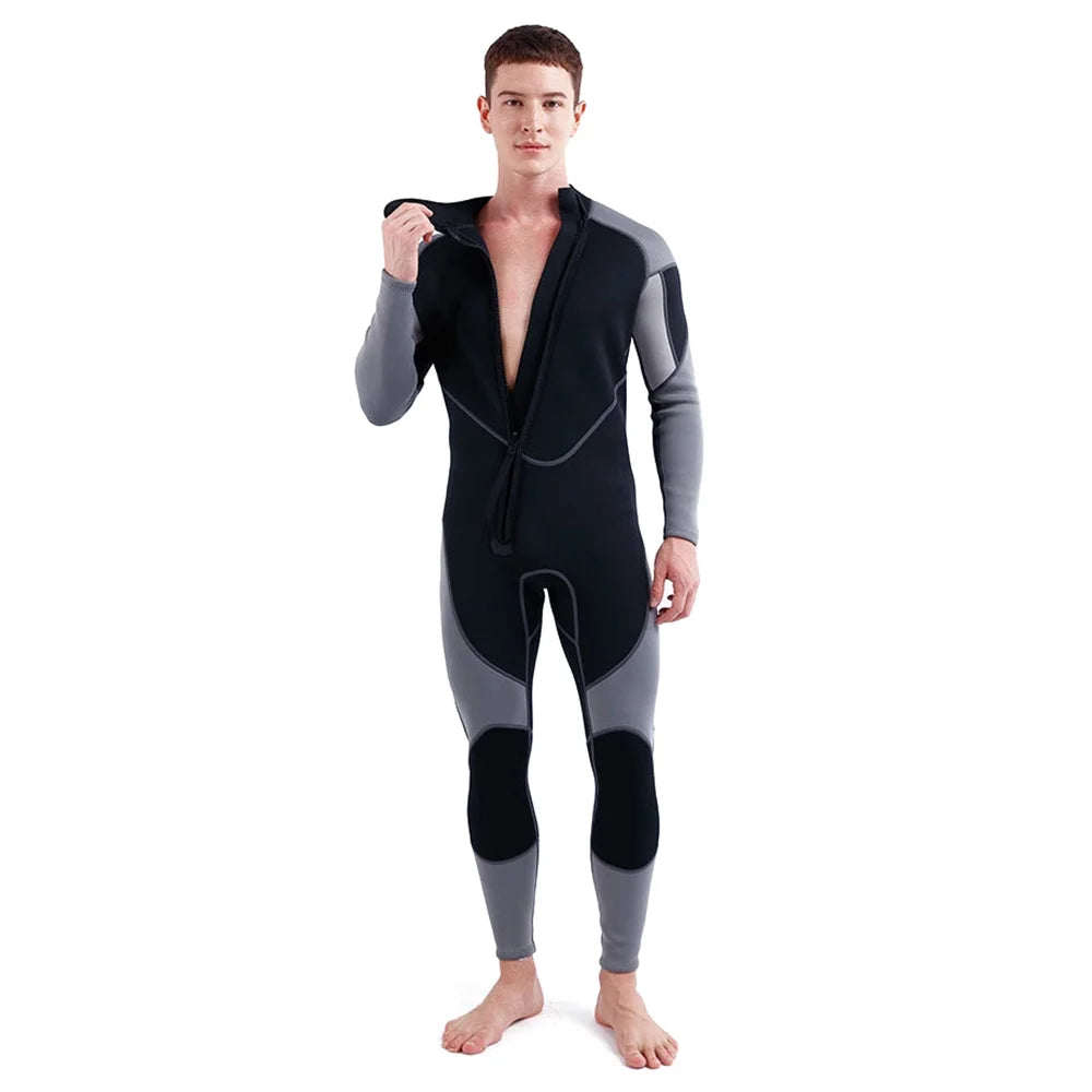 3mm Neoprene Front Zip Full Body Diving Wetsuit C295
