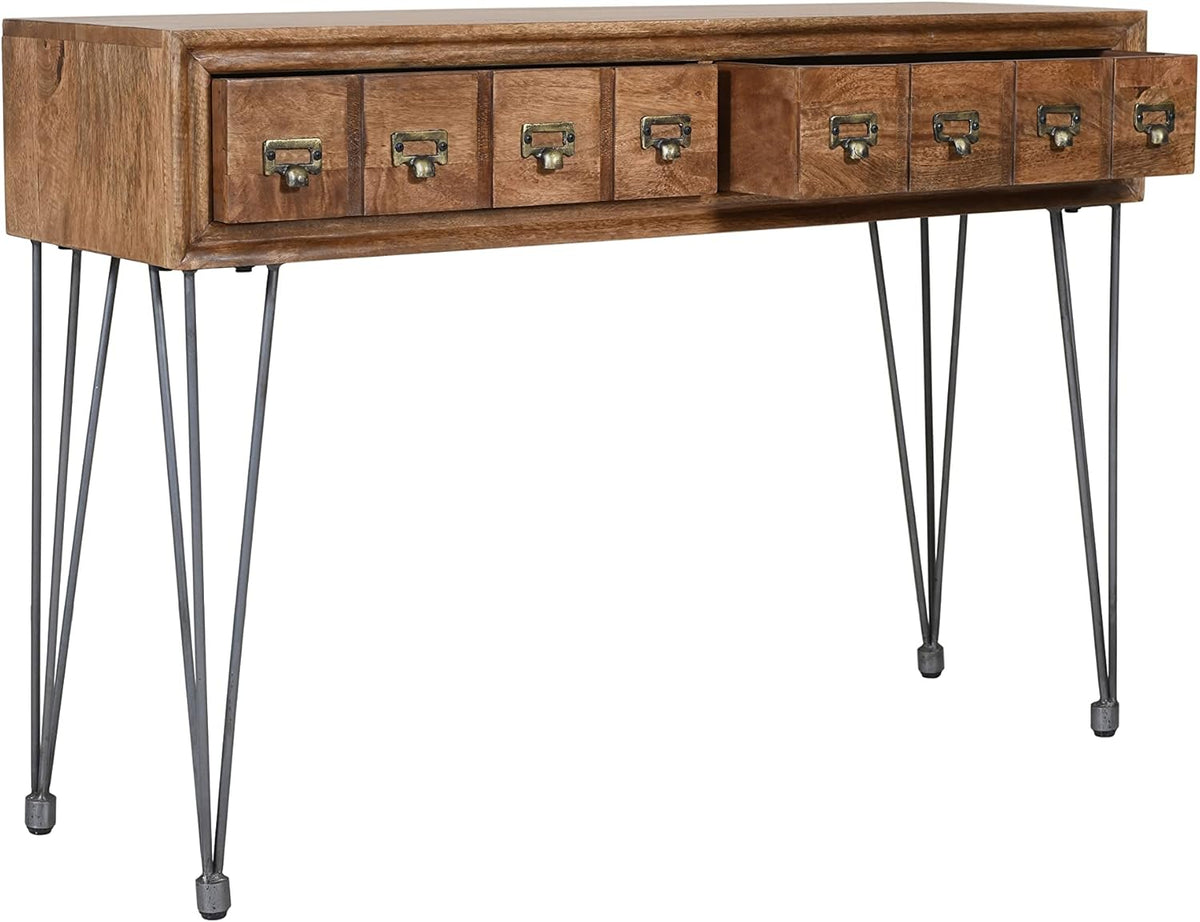 Solid Wood Console Table with Apothecary Drawers Z94658