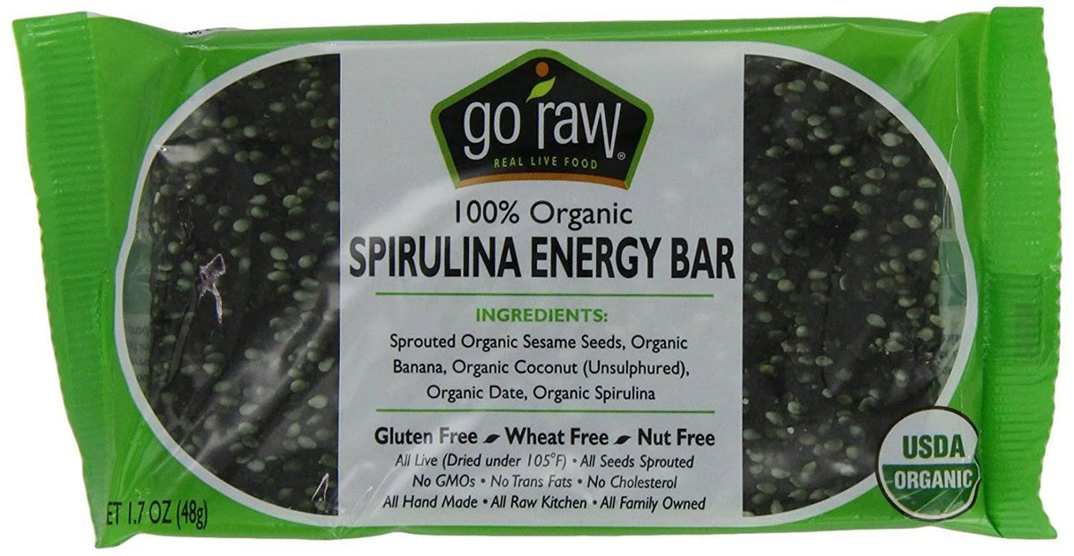 Organic Sprouted Bars Spirulina Sesame - 25 Bars B6521