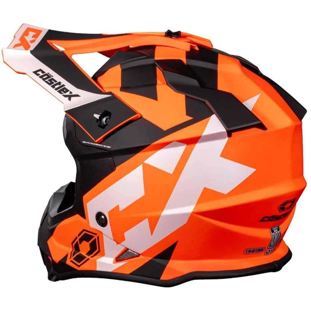 Matte Orange Snowmobile Helmet 3XL M3036