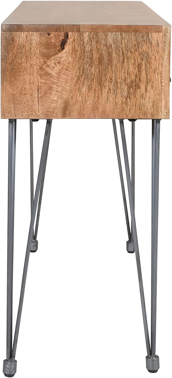 Solid Wood Console Table with Apothecary Drawers Z94658