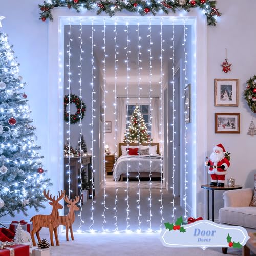 200 LED Warm White Christmas Curtain Lights U89666