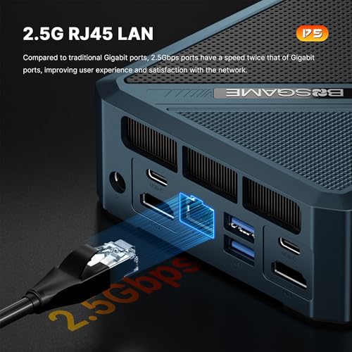 Mini PC Ryzen 5 3550H 16GB RAM 512GB NVMe SSD Triple Display USB-C Dual HDMI Gigabit Ethernet Q414083