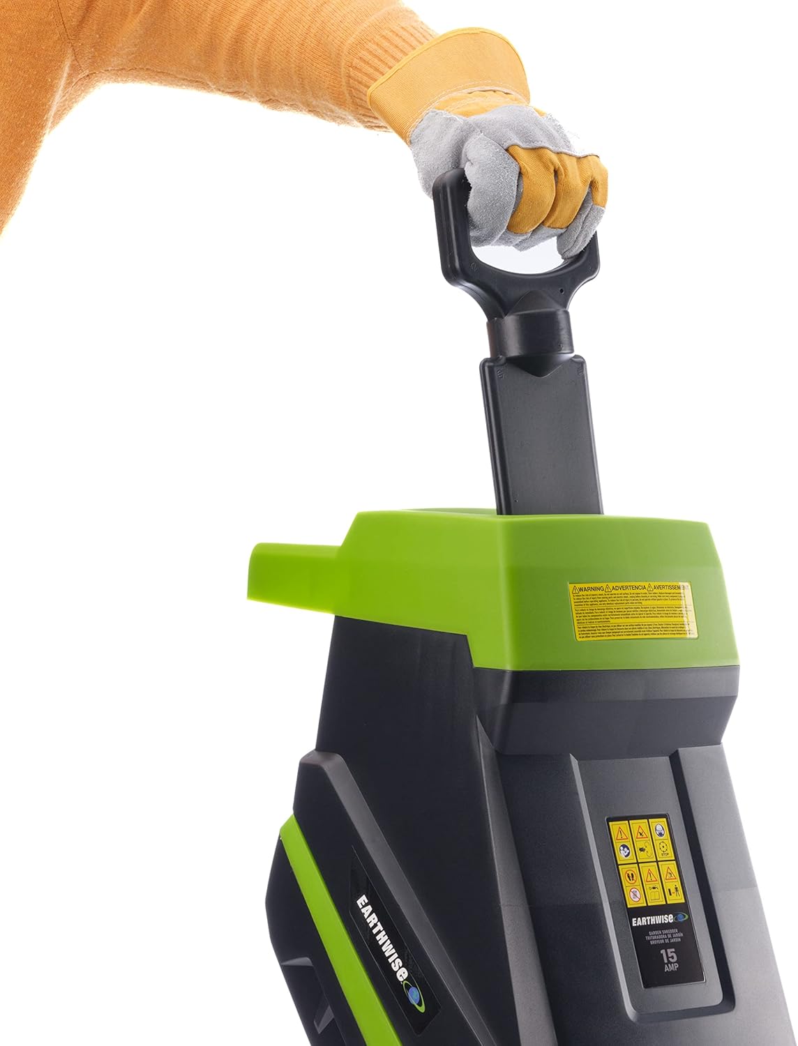 15-Amp Electric Corded Chipper/Shredder with Collection Bag E317569