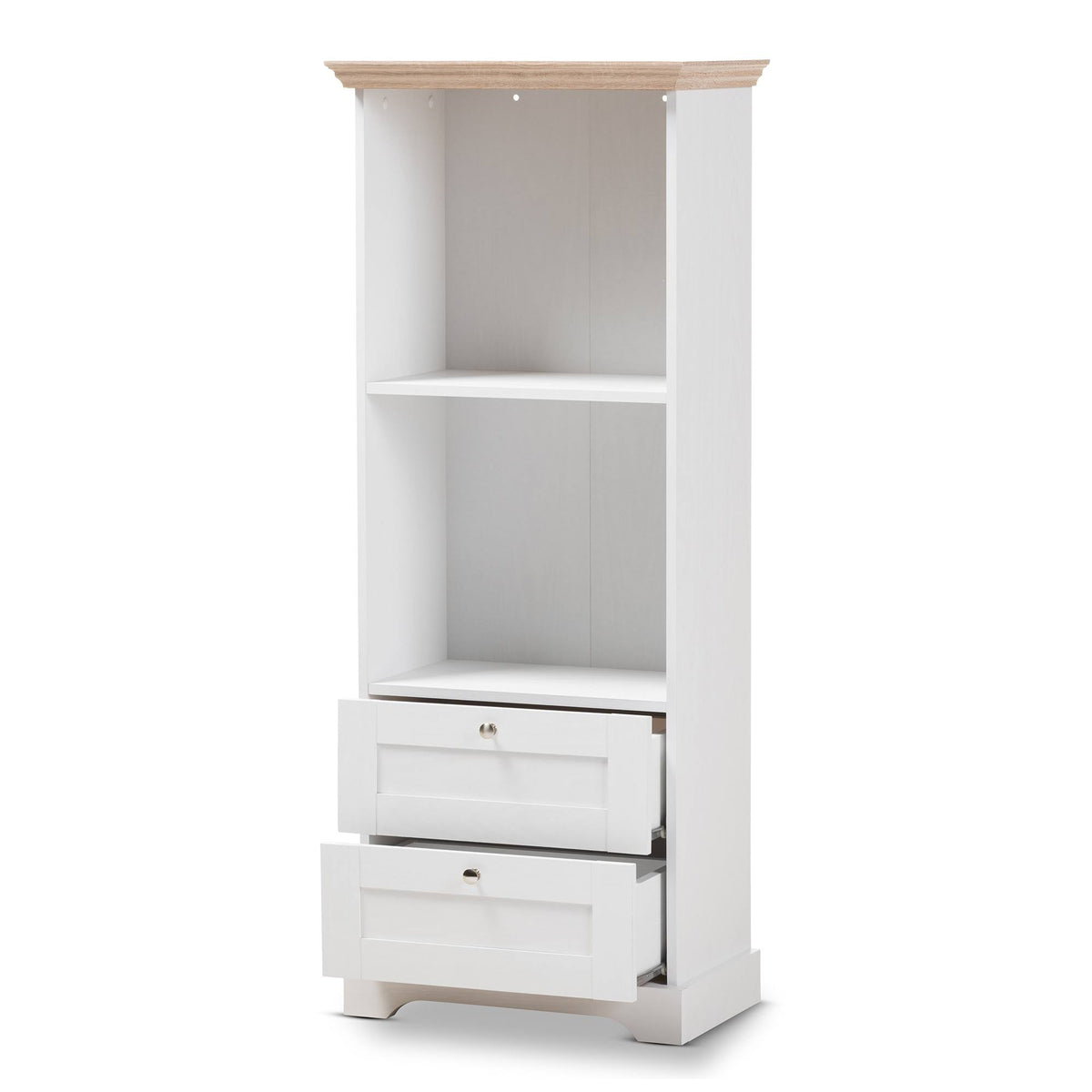 Oak White Two Tone Bookcase N1548