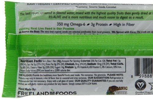Organic Sprouted Bars Spirulina Sesame - 25 Bars B6521