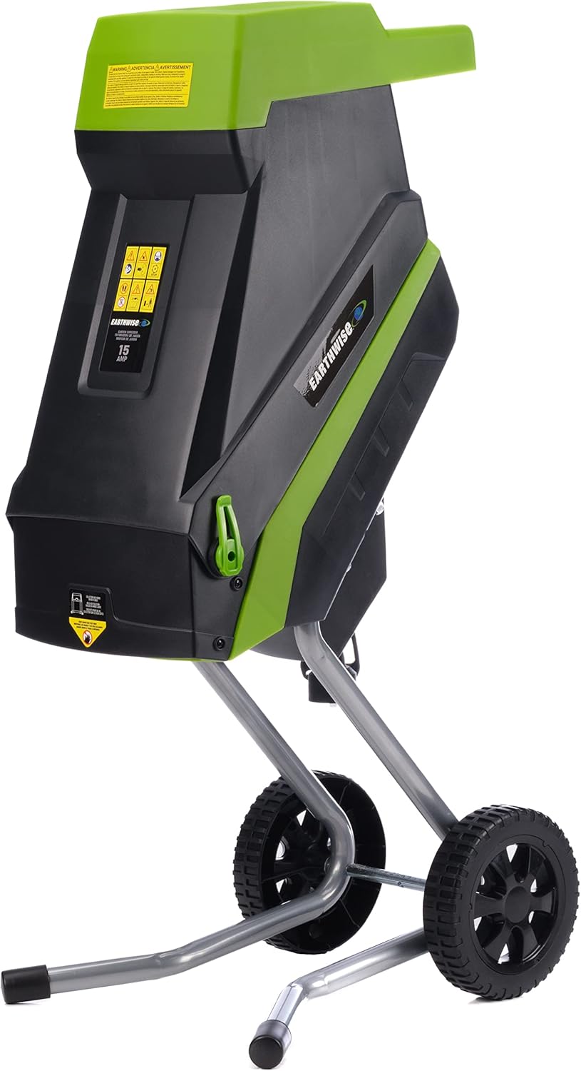 15-Amp Electric Corded Chipper/Shredder with Collection Bag E317569