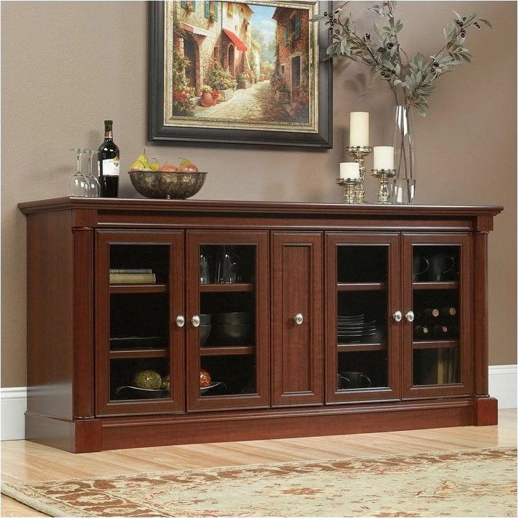 Cherry Entertainment Credenza with Cord Management G8335